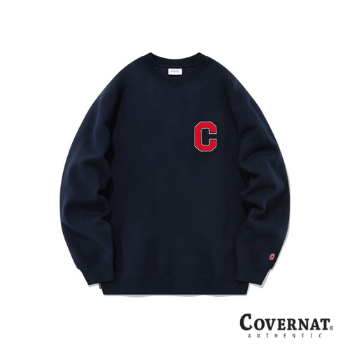 [COVERNAT]  FELT STITCH C LOGO SWEATSHIRTS [F7]