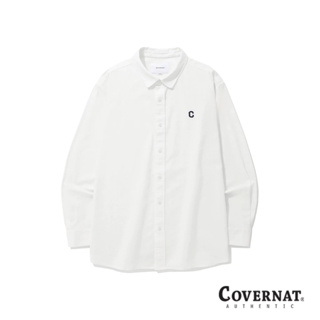 [COVERNAT] 男女同款舒適亞麻透氣長袖外搭襯衫（白色）[H9]