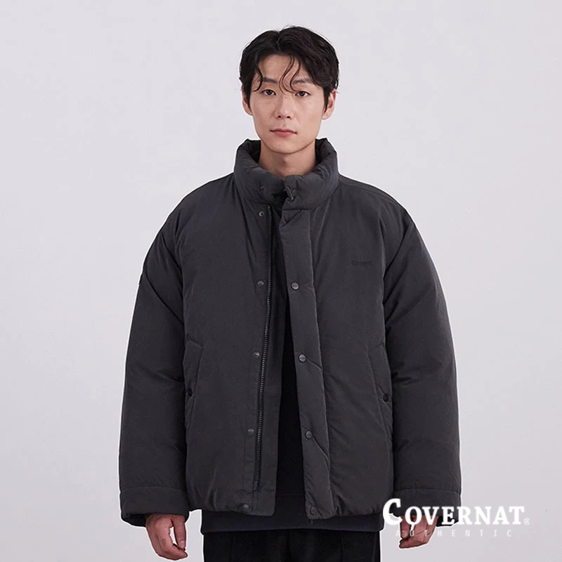[COVERNAT]  RDS認證 短款羽絨外套（深灰色） [G6]