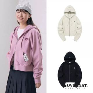 [COVERNAT] 女士經典刺繡LOGO三葉草心型運動拉鍊連帽外套（多色任選）