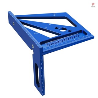 3D 多角度測量尺多功能木工工具孔尺,帶預設角度,適用於工程師木匠製作和繪圖