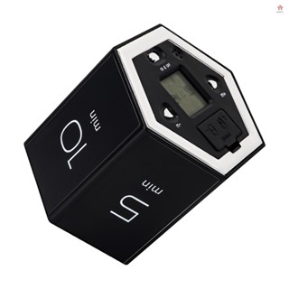多六角立方體計時器重力傳感器數字計時器帶 LED 螢幕聲音警報靜音操作 1/5/10/25/30/60 分鐘和自定製 1