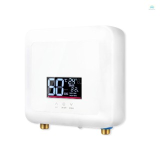 即熱式熱水器 5500W 迷你電動即熱式熱水器壁掛式 LED 顯示屏支援恆溫模式/家用 Ki Tolot3 電熱水器的功