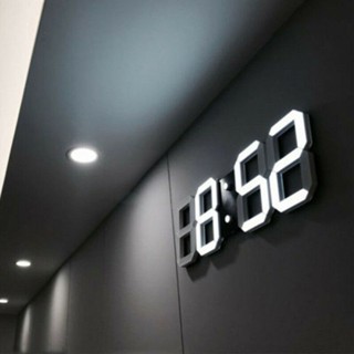 [BRAN0527] 3D 現代數字掛鐘 24/12 小時顯示定時器鬧鍾家用 USB
