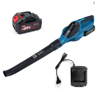 吹葉機 100MPH 21V 強大的電機電動吹葉機,用於草坪護理 5 種速度模式用於吹雪的電池供電吹葉機大容量電池和快速