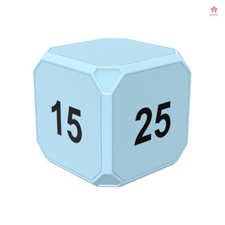 Cube Timer Gravity Sensor 旋轉計時器方形鍛煉定製,帶 LED 螢幕振動和聲音警報靜音操作 5/