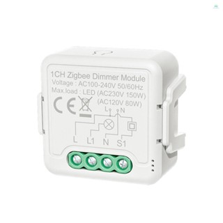 Zigbee 智慧調光開關模組 APP 遠端控制語音控制定時組共享相容 Alexa Echo Home for Home