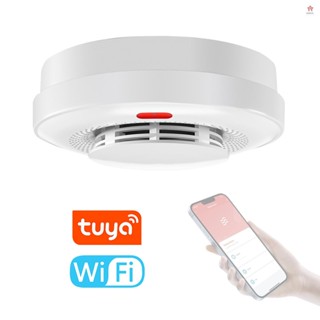 塗鴉 Wifi 煙霧探測器防火聲音報警傳感器手機 APP 遠端推送警報帶報警取消功能