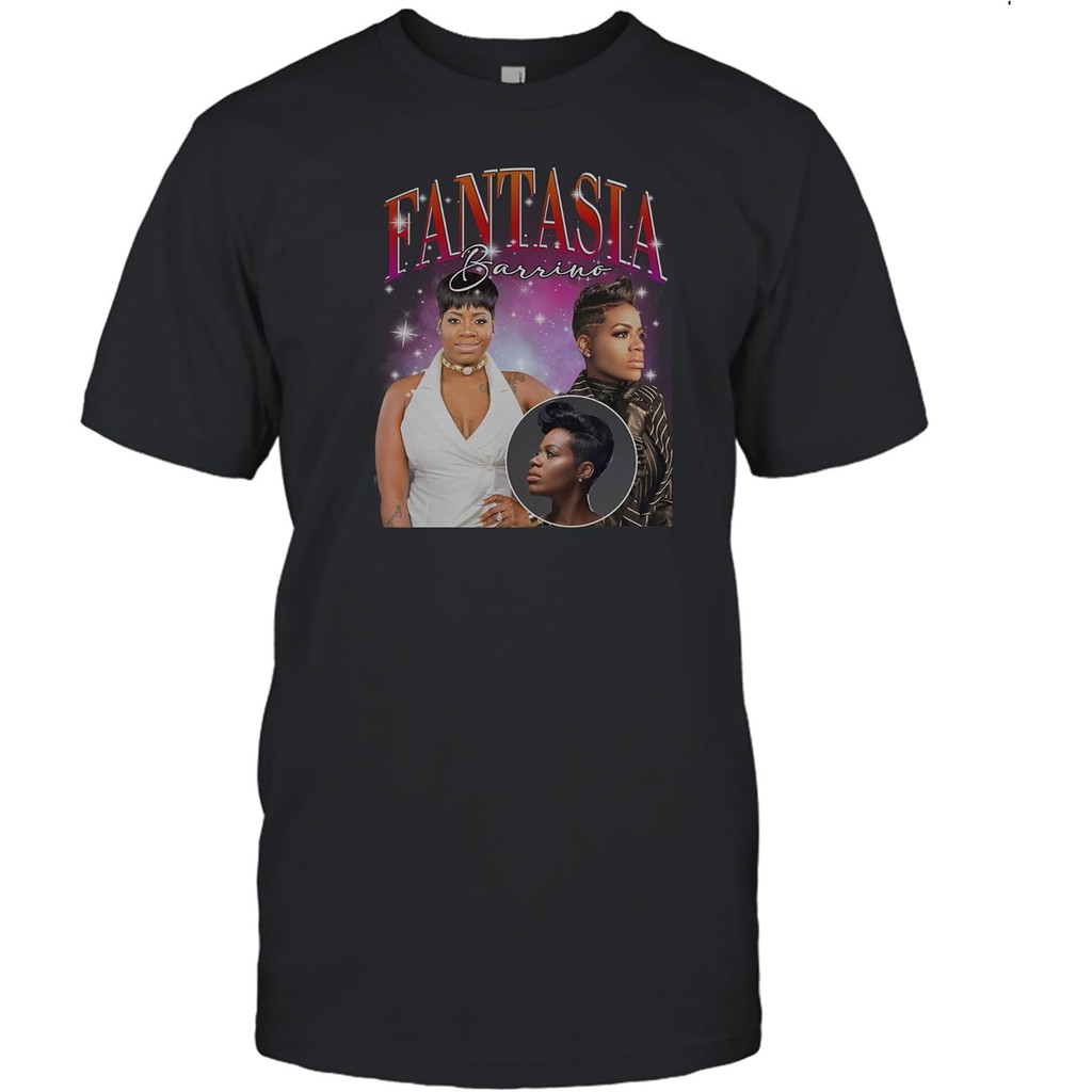 男士棉質 T 恤款式 90 年代復古拼貼肖像,適合 F.a.n.t.a.s.i.a B.a.r.r.i.n.o 襯衫多色