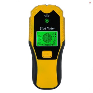 螺柱探測器牆壁掃描儀 5 合 1 多功能螺柱探測器工具 LCD 顯示屏和音訊警報,用於金屬木材和交流電線螺柱的中心和邊緣