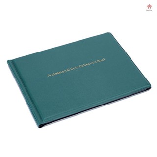 收藏家硬幣收藏夾書 240 個口袋透明 PVC 便士收藏相簿展示 25 毫米/0.98 英寸硬幣紀念品便士收藏收納盒防塵