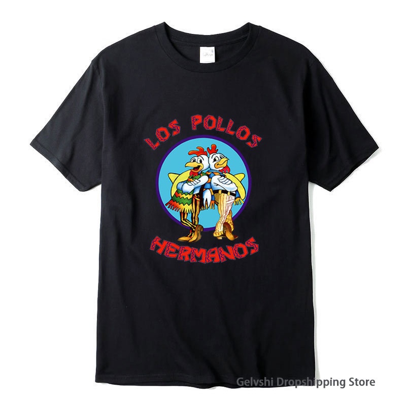 Los Pollos Hermanos T 恤 T 恤雞棉