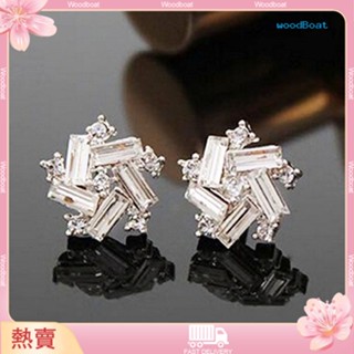 [熱賣]❀✧幸運風車水晶氣質女款小耳環