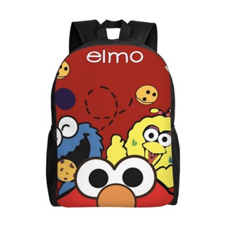 Elmo 揹包男孩女孩兒童書包書包,時尚印花女式男士休閒揹包學生大學筆記本電腦揹包旅行包