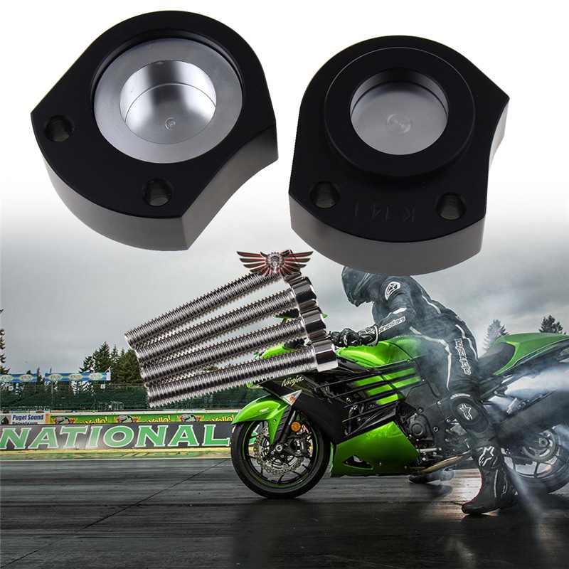 機車川崎六眼魔神ZX-14R ZZR 改裝車把增高座升高器手把加高碼