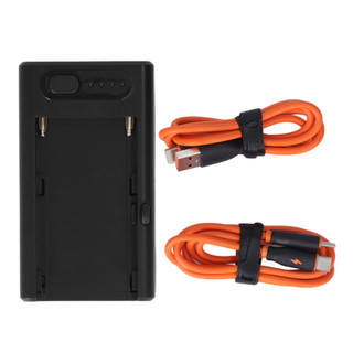 NPF 電池轉接板,帶 D TAP C 型 USB A 輸出快速充電器指示燈,適用於 NPF550 F5 Mcen2 美