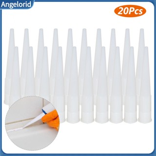 Angelorid 20 件矽膠通用填縫噴嘴玻璃膠密封膠尖端嘴延長工具