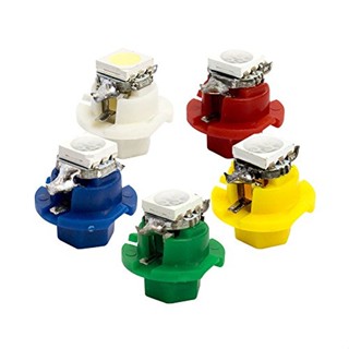 50x T5 B8.4D 5050 1SMD LED 燈泡汽車儀表板儀表指示燈側燈