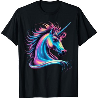 獨角獸彩色紮染獨角獸馬 T 恤