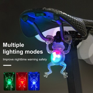 SHA 自行車青蛙尾燈 IPX6 防水模式可調 MTB 公路山地自行車 LED 尾燈夜騎紅色彩色自行車警告尾燈