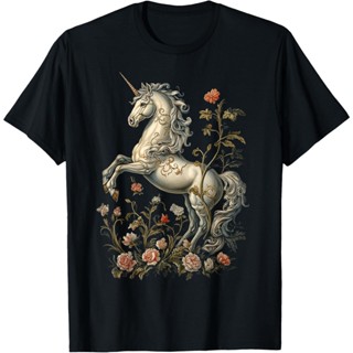 獨角獸神話圖案奇幻藝術獨角獸 T 恤