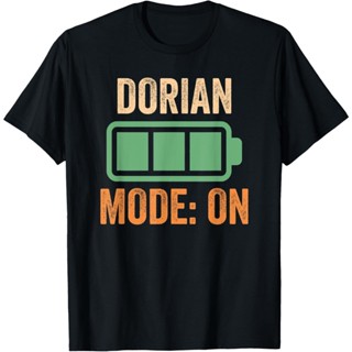 Dorian 模式開啟,電池設計 T 恤