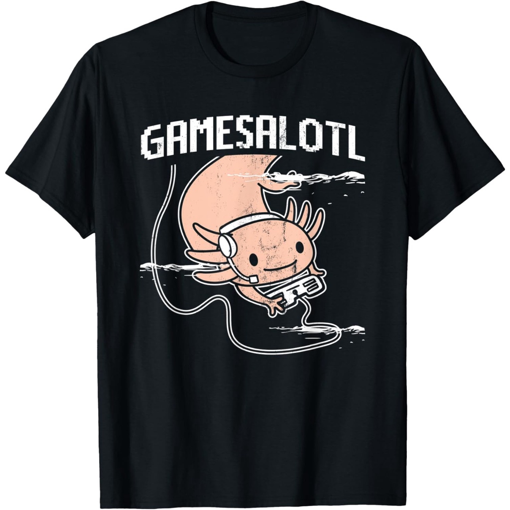 Gamesalotl Gamer 墨西哥遛魚蠑螈 T 恤