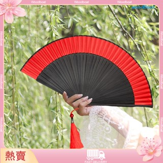 [熱賣]♛古風扇子摺扇中國風兒童漢服旗袍走秀拍照道具舞蹈扇子古典跳舞扇