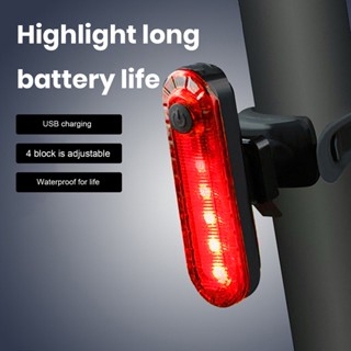 SHA USB 可充電自行車尾燈節能 LED 燈防水自行車後部安全手電筒,適用於夜間騎行戶外騎行