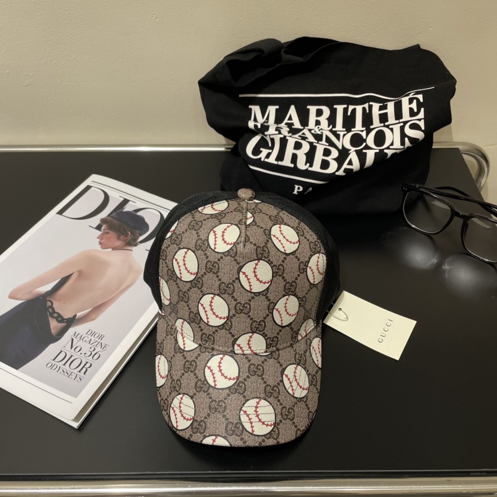 GUCCI6809簡約時尚灰色針織帽