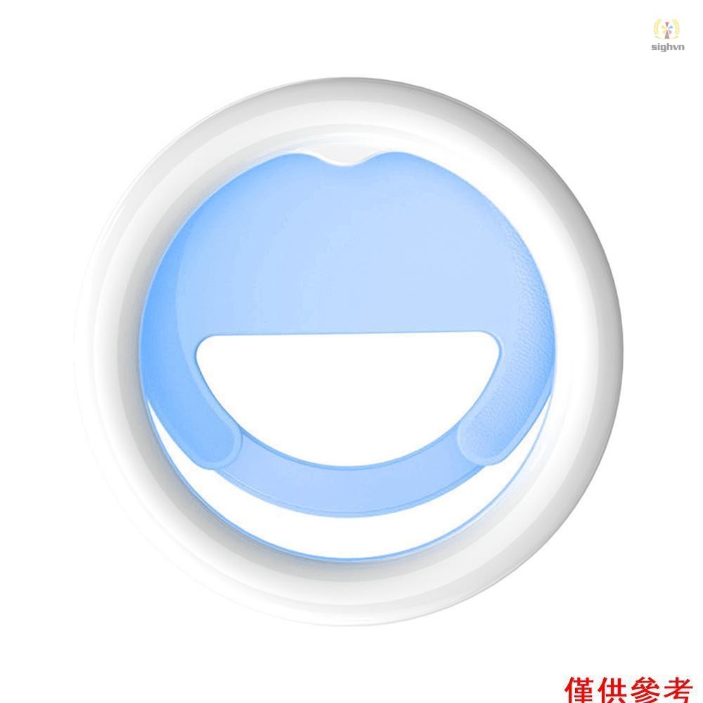 10cm/4in 手機環形燈 2W 雙色自拍燈夾式手機燈 3000K-7000K 色溫可調光 5 級亮度 180°可旋轉