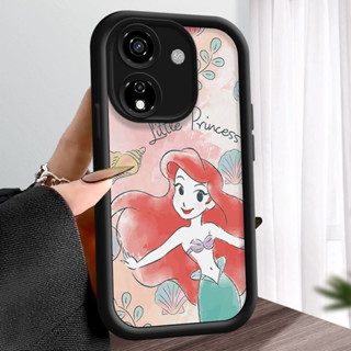 適用於 Itel P55 5G P65 S23 卡通美人魚手機殼軟矽膠防震殼