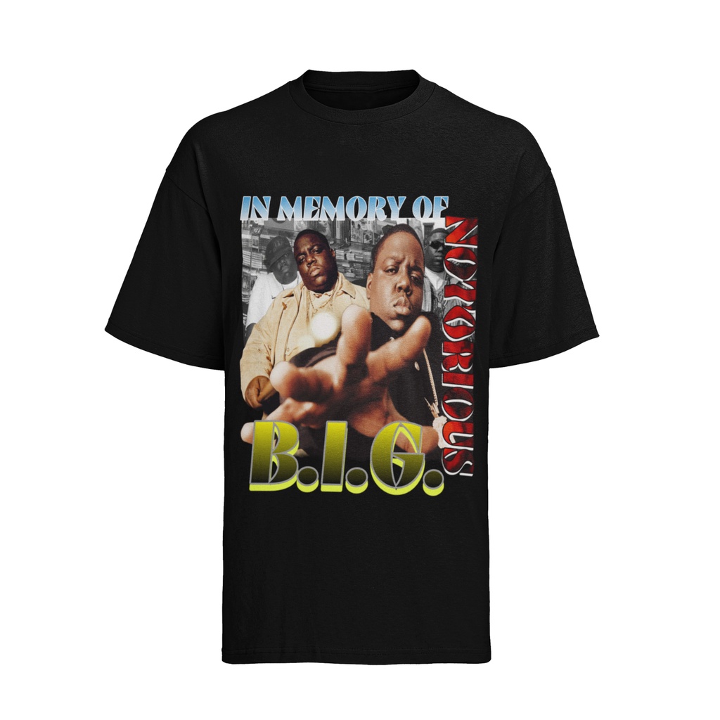 Biggie Smalls 臭名昭著的 B.I.G. 50 Cen 2 Pac Jay Z 嘻哈男士 T 恤
