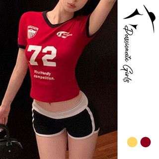 <2025 NEW> Vintage Glamour 女士印花短袖 T 恤時尚休閒運動上衣