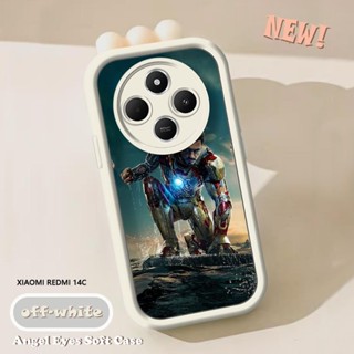 XIAOMI 適用於小米 Redmi 14C Poco C75 Marvel IronMan 手機殼軟矽膠 TPU 手機