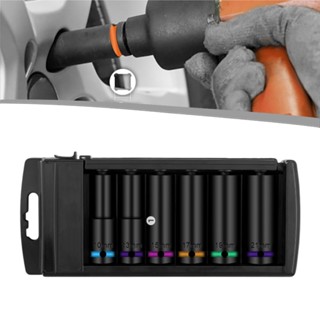 [高品質] 1/2 英寸 6 件氣動套筒套裝加長輪胎套筒汽車維修工具套裝