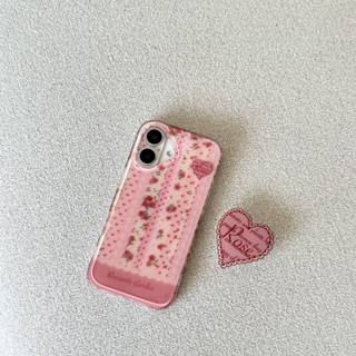 溫柔碎花蕾絲愛心拼接手機殼 Phone Case iPhone Case iPhone13 Case 雙層IMD 熱塑性