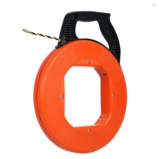 電動拉線器,100 英尺聚酯電動魚帶,帶高衝擊箱的魚帶拉線器,電纜可伸縮輔助聚酯 W Tolotw 穿線器