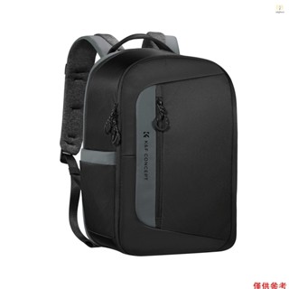 K&F CONCEPT KF13.158 相機揹包攝影收納包側開式適用於 15.6 英寸筆記本電腦帶防雨罩三腳架抓帶側袋