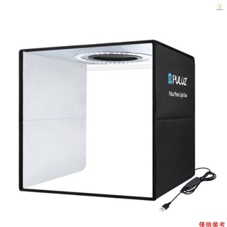 PULUZ 燈箱迷你影樓燈箱帶 6 色背景照片拍攝帳篷套件 80 件 LED 燈室可折疊攝影照明 T1V