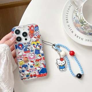 Kitty貼紙 iPhone Case 雙層IMD 熱塑性聚氨酯材質 彩繪手機殼 適用iPhone13 iPhone14