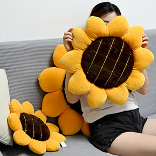 洛陽牡丹 sunflower朝陽花朵向日葵抱枕沙發客廳靠墊汽車靠枕坐墊蒲團女生