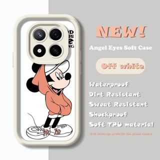 XIAOMI REDMI 適用於小米紅米 Note 14 4G 5G 卡通米奇米妮手機殼軟矽膠保護套
