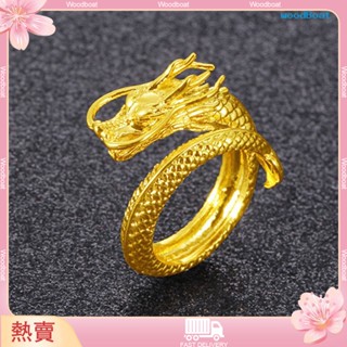 [熱賣]❤越南沙金龍頭浮雕霸氣男士活口開口戒指