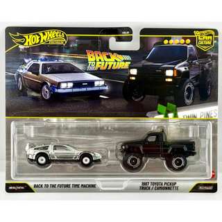 風火輪 回到未來 Time Machine & 1987 Toyota Pickup Truck 雙車套裝