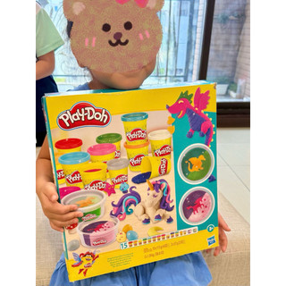 🧁威爾PAPA代購🧁獨角獸黏土Play-Doh 培樂多黏土超大盒現貨15 件裝黏土套裝組