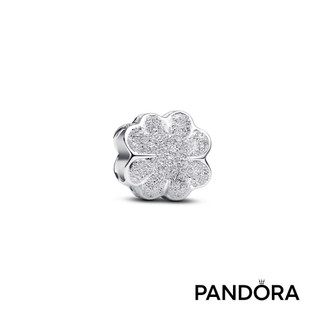 【Pandora】幸運草霧銀迷你串飾 官方直營