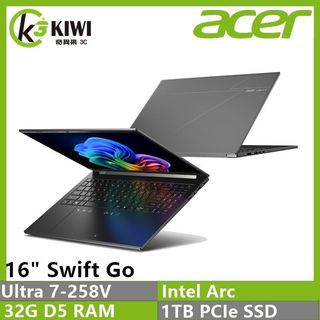 ACER SFG16-74-79T3 U7-258V/黑/OLED/16"