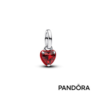 【Pandora】紅色脈輪心形迷你吊飾 母親節禮物 520禮物 官方直營