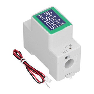 [現貨] DIN導軌表數字電壓表電流表電能監測萬用表測試儀AC50‐300V 100A